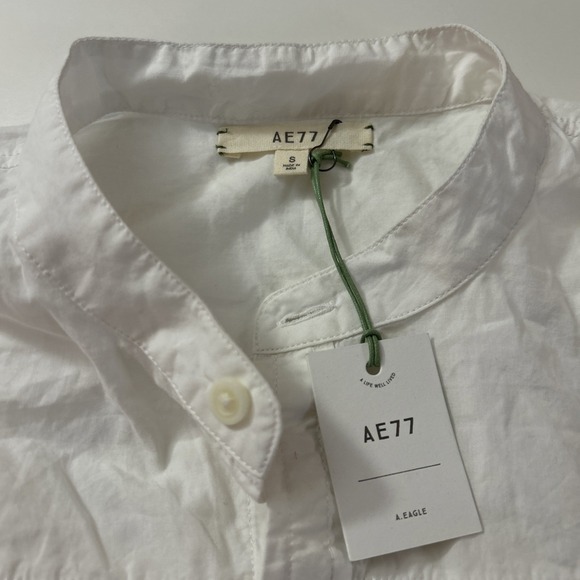 Ae77 By American Eagle Premium Organic Cotton Blouse NWT $148 Retail Sz Small - Picture 2 of 6